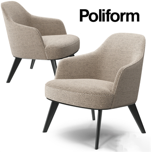 Poliform Jane armchair metal base
